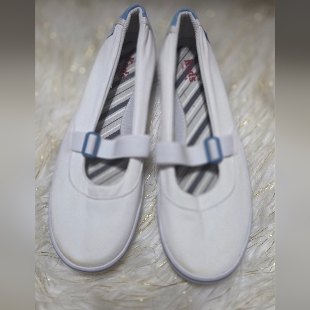 White and Blue Women's Shoes